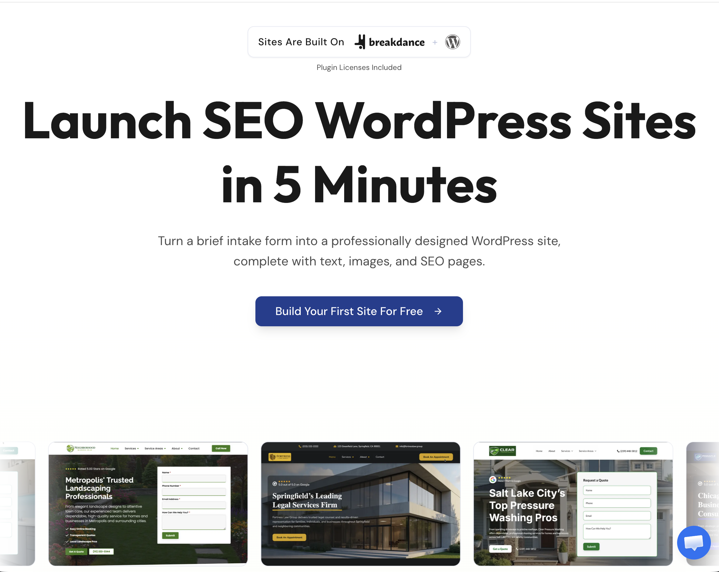 1ClickWebsite.ai — launch SEO WordPress sites in minutes